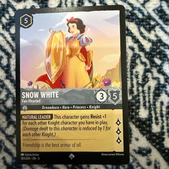 snow white lorcana card Disney Lorcana Iconic Card Back 9-Pocket Portfolio – Fantasy World main image 1
